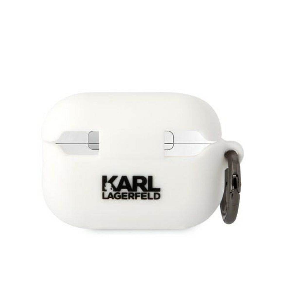 Husa Originala Karl Lagerfeld pentru Airpods Pro -Alba cu Pisica - 1 | YEO
